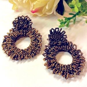 Gorgeous hand beaded boho earrings